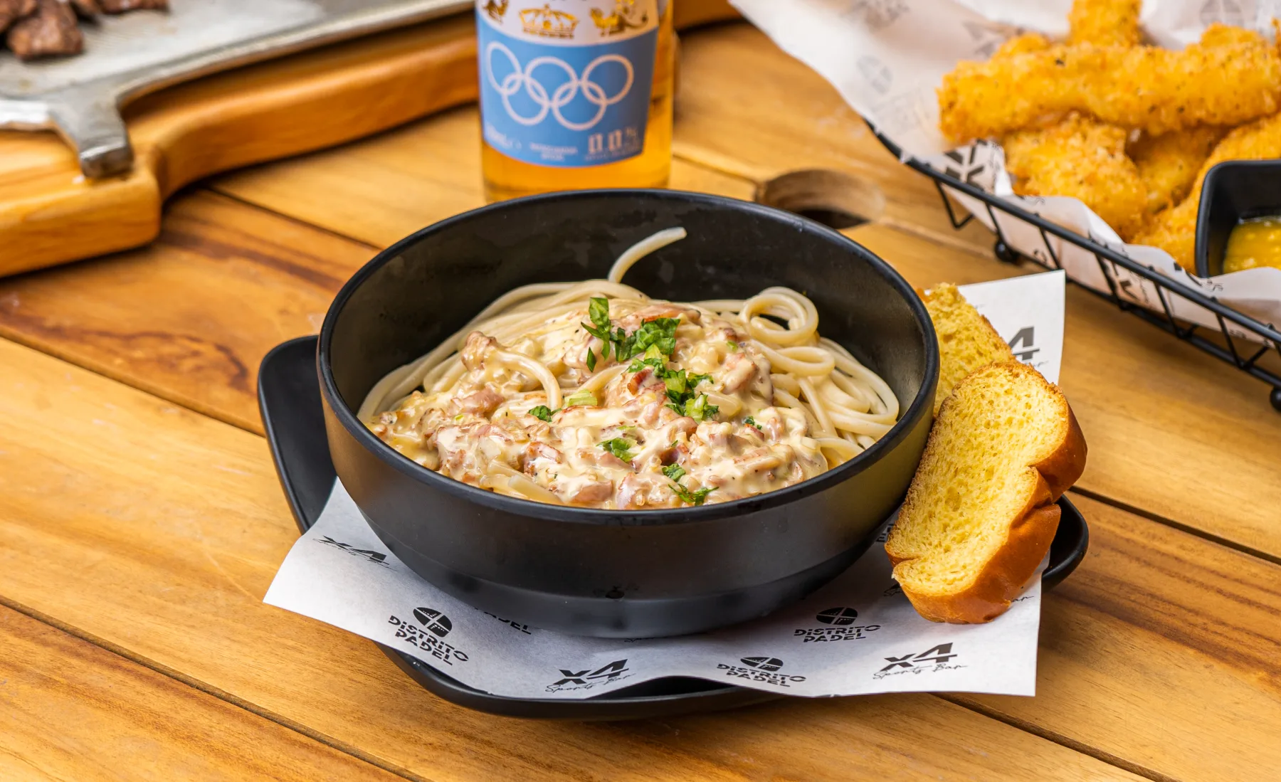 Pasta cremosa en X4 Sportsbar