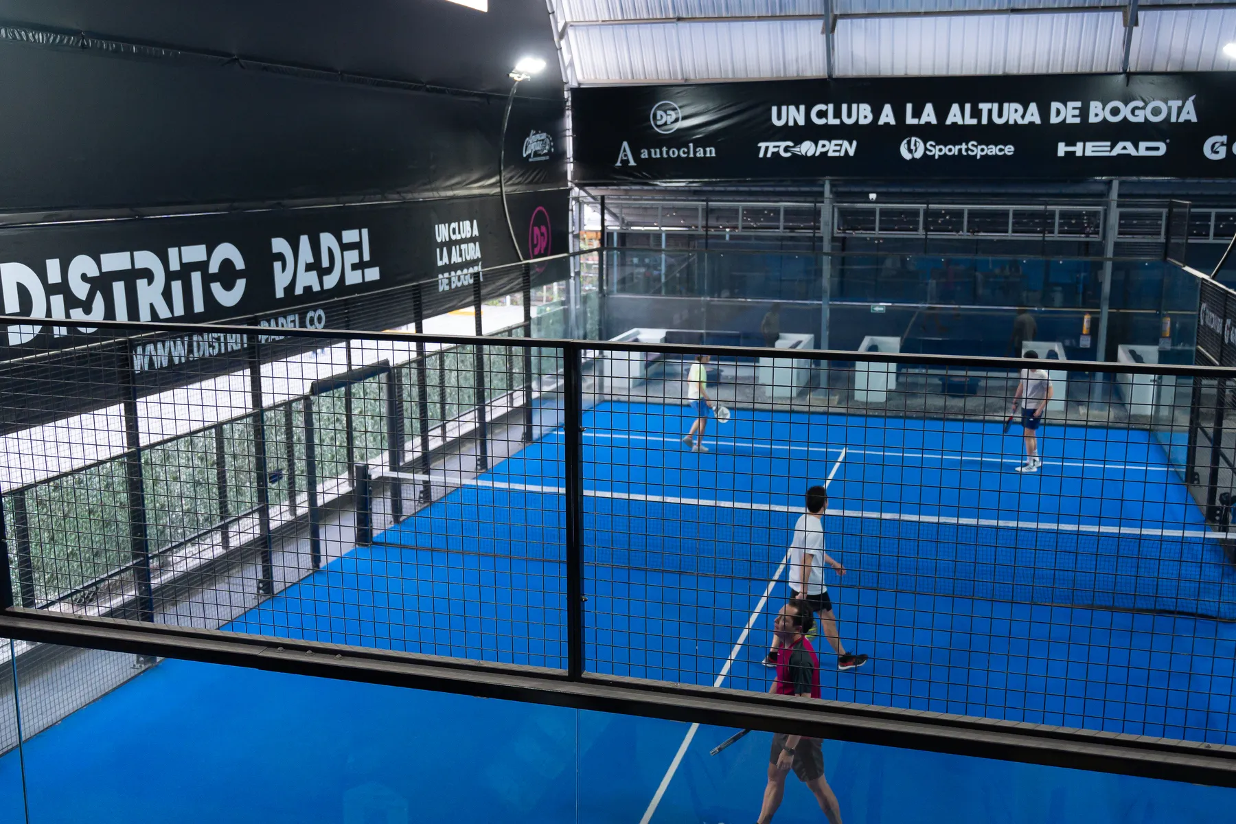Canchas panorámicas de Distrito Pádel